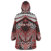 Aotearoa Iwi Ngapuhi Personalised Wearable Blanket Hoodie Maori Kowhaiwhai Pattern LT19 - Polynesian Pride