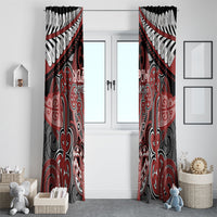 Aotearoa Iwi Ngapuhi Window Curtain Maori Kowhaiwhai Pattern LT19 - Polynesian Pride