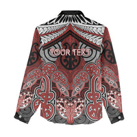 Aotearoa Iwi Ngapuhi Personalised Women Casual Shirt Maori Kowhaiwhai Pattern LT19 - Polynesian Pride