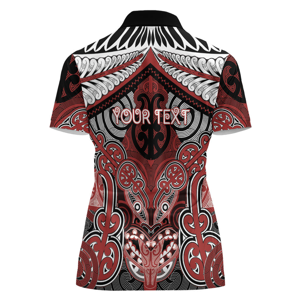 Aotearoa Iwi Ngapuhi Personalised Women Polo Shirt Maori Kowhaiwhai Pattern LT19 - Polynesian Pride