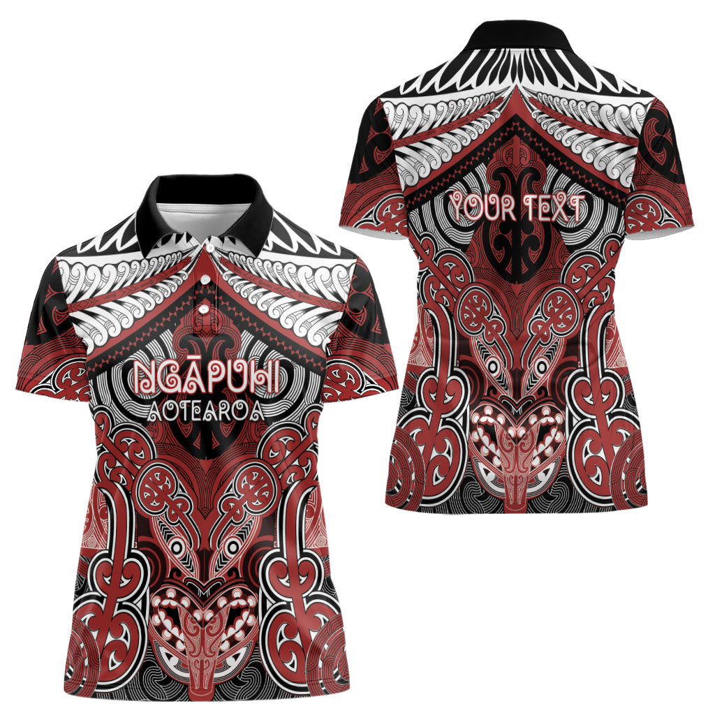 Aotearoa Iwi Ngapuhi Personalised Women Polo Shirt Maori Kowhaiwhai Pattern LT19 - Polynesian Pride