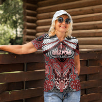Aotearoa Iwi Ngapuhi Personalised Women Polo Shirt Maori Kowhaiwhai Pattern LT19 - Polynesian Pride