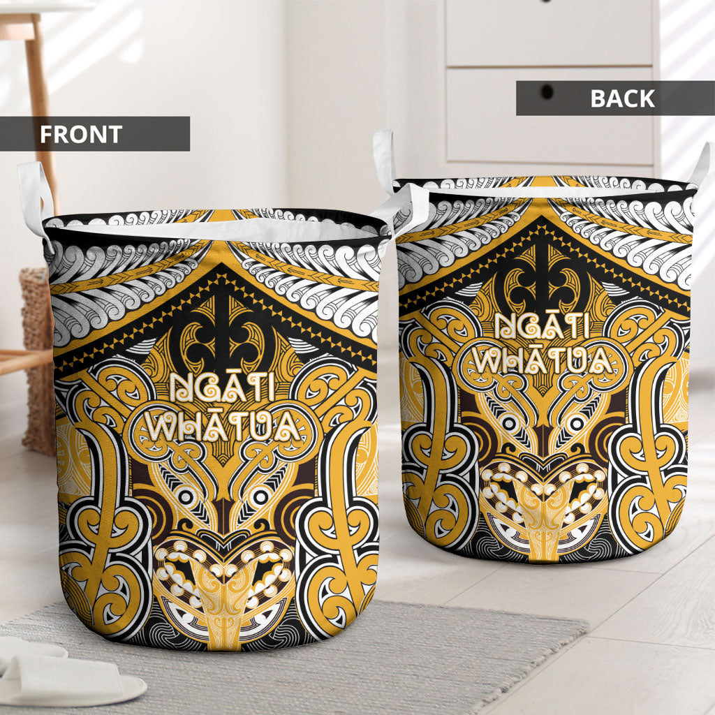 Aotearoa Iwi Ngati Whatua Laundry Basket Maori Kowhaiwhai Pattern LT19 - Polynesian Pride