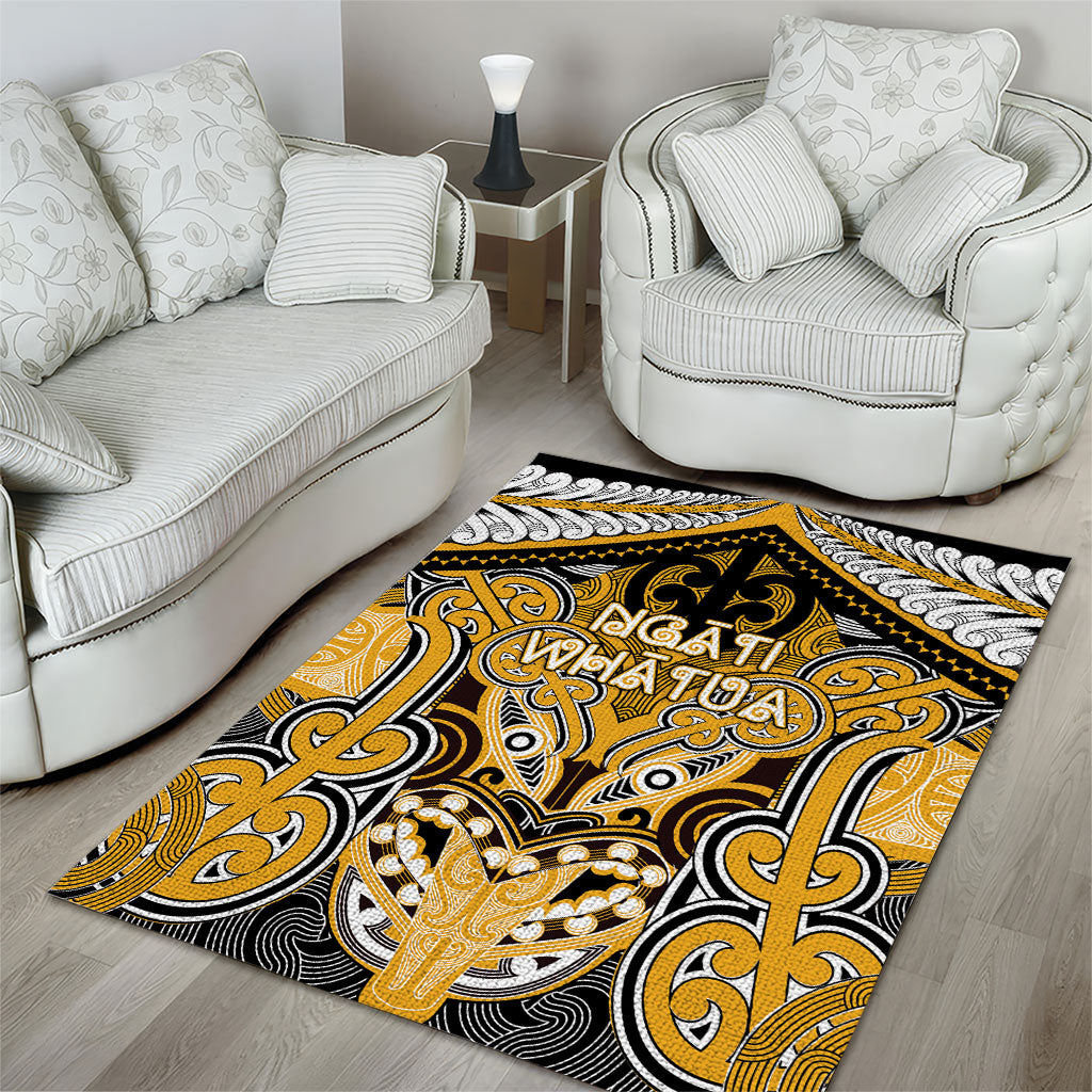Aotearoa Iwi Ngati Whatua Area Rug Maori Kowhaiwhai Pattern LT19 - Polynesian Pride