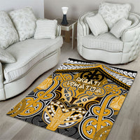 Aotearoa Iwi Ngati Whatua Area Rug Maori Kowhaiwhai Pattern LT19 - Polynesian Pride