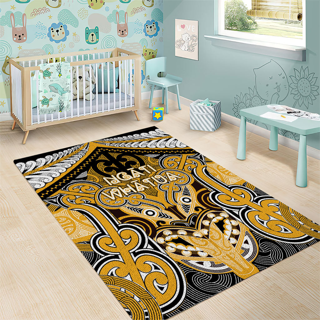 Aotearoa Iwi Ngati Whatua Area Rug Maori Kowhaiwhai Pattern LT19 - Polynesian Pride
