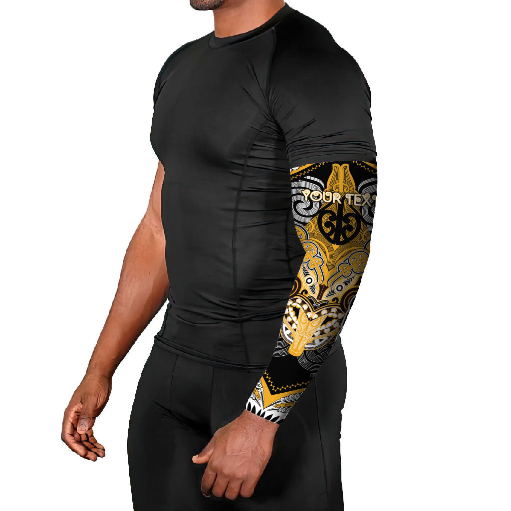 Aotearoa Iwi Ngati Whatua Personalised Arm Sleeves Maori Kowhaiwhai Pattern LT19 - Polynesian Pride