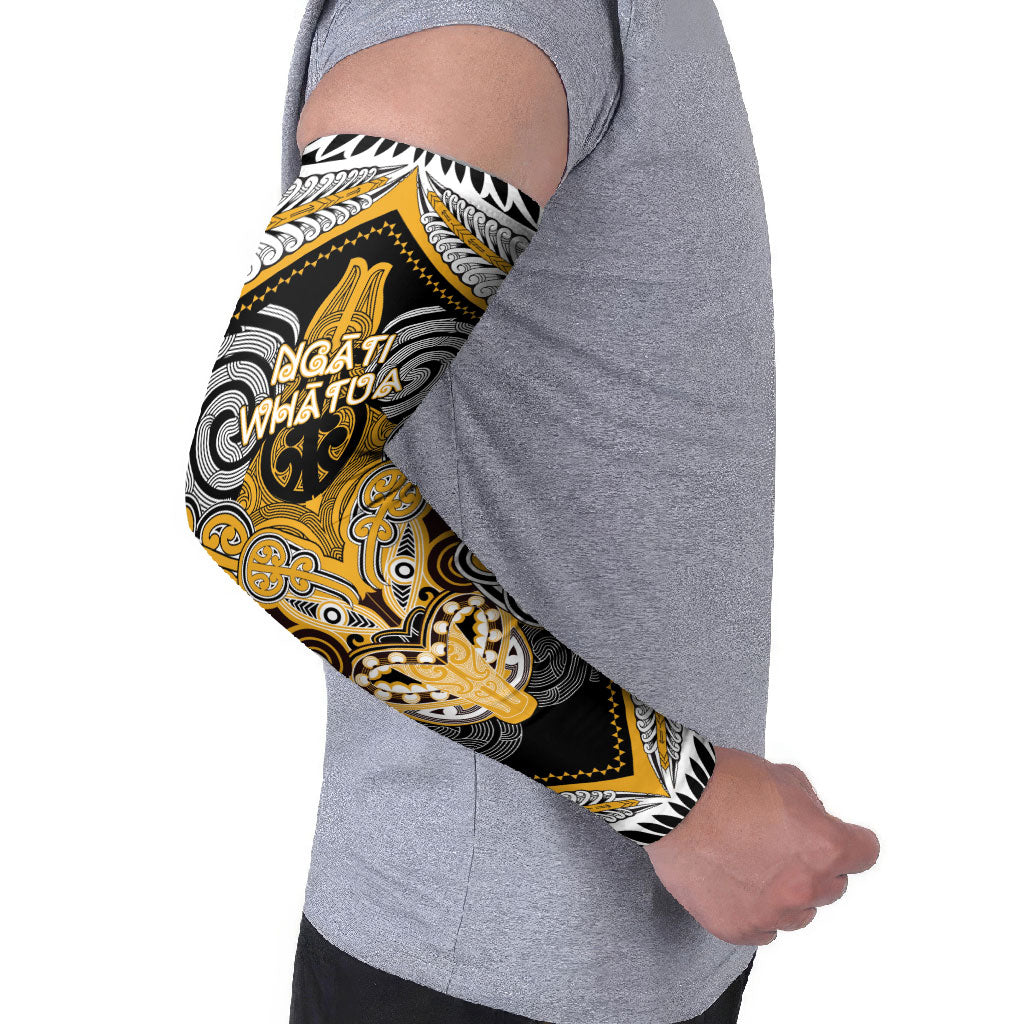 Aotearoa Iwi Ngati Whatua Personalised Arm Sleeves Maori Kowhaiwhai Pattern LT19 - Polynesian Pride