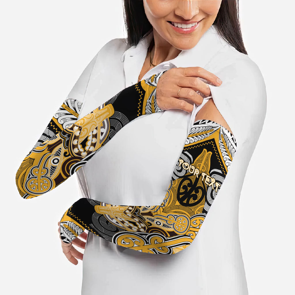 Aotearoa Iwi Ngati Whatua Personalised Arm Sleeves Maori Kowhaiwhai Pattern LT19 - Polynesian Pride