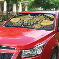 Aotearoa Iwi Ngati Whatua Auto Sun Shade Maori Kowhaiwhai Pattern LT19 - Polynesian Pride