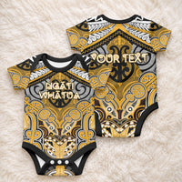 Aotearoa Iwi Ngati Whatua Personalised Baby Onesie Maori Kowhaiwhai Pattern LT19 - Polynesian Pride