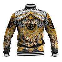 Aotearoa Iwi Ngati Whatua Personalised Baseball Jacket Maori Kowhaiwhai Pattern LT19 - Polynesian Pride
