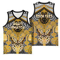 Aotearoa Iwi Ngati Whatua Personalised Basketball Jersey Maori Kowhaiwhai Pattern LT19 - Polynesian Pride