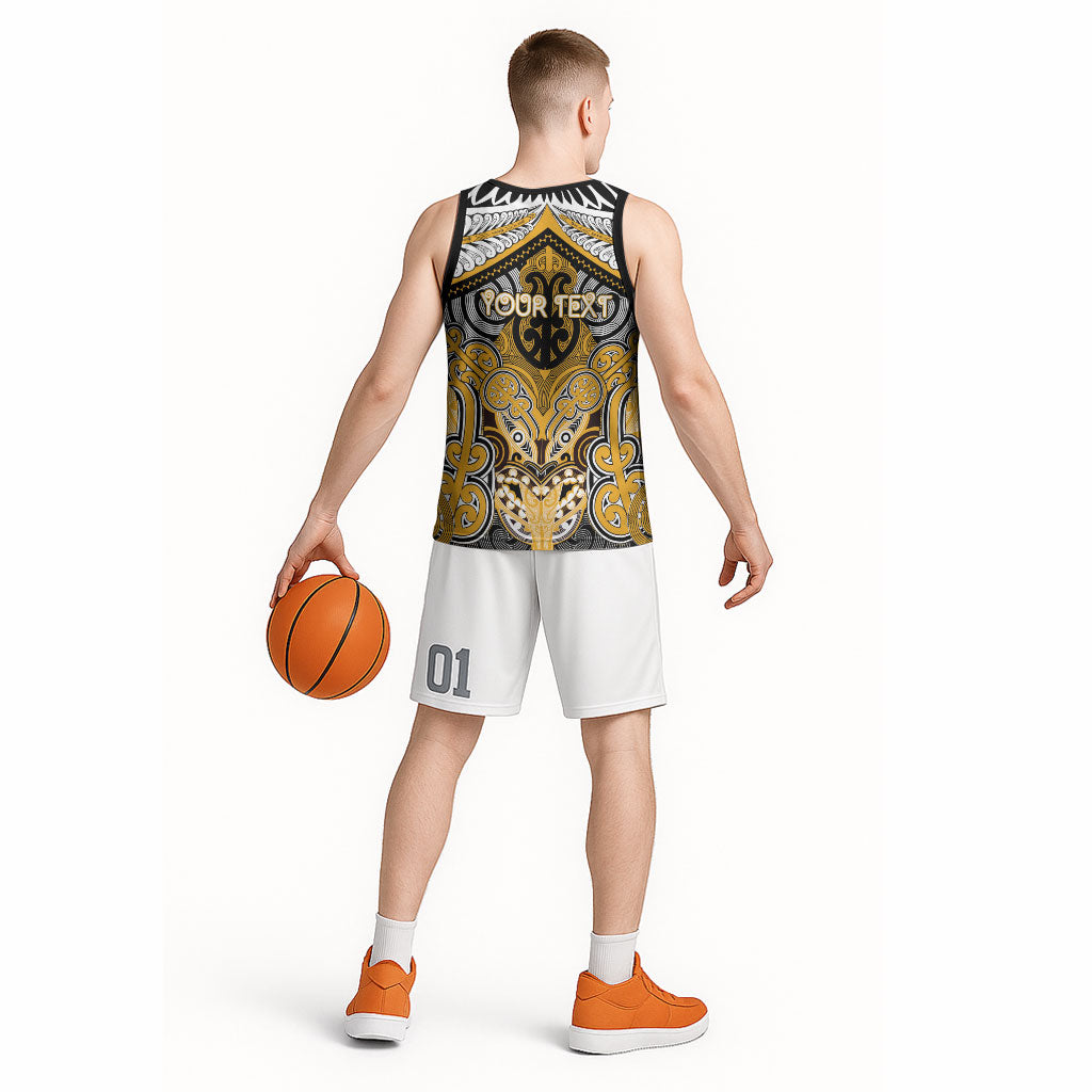 Aotearoa Iwi Ngati Whatua Personalised Basketball Jersey Maori Kowhaiwhai Pattern LT19 - Polynesian Pride