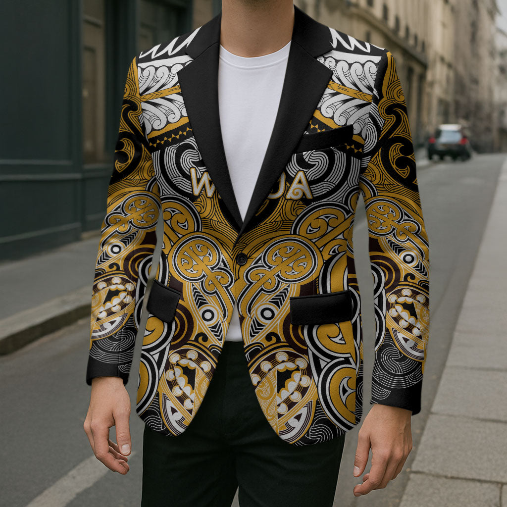Aotearoa Iwi Ngati Whatua Personalised Blazer Maori Kowhaiwhai Pattern LT19 - Polynesian Pride