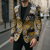 Aotearoa Iwi Ngati Whatua Personalised Blazer Maori Kowhaiwhai Pattern LT19 - Polynesian Pride