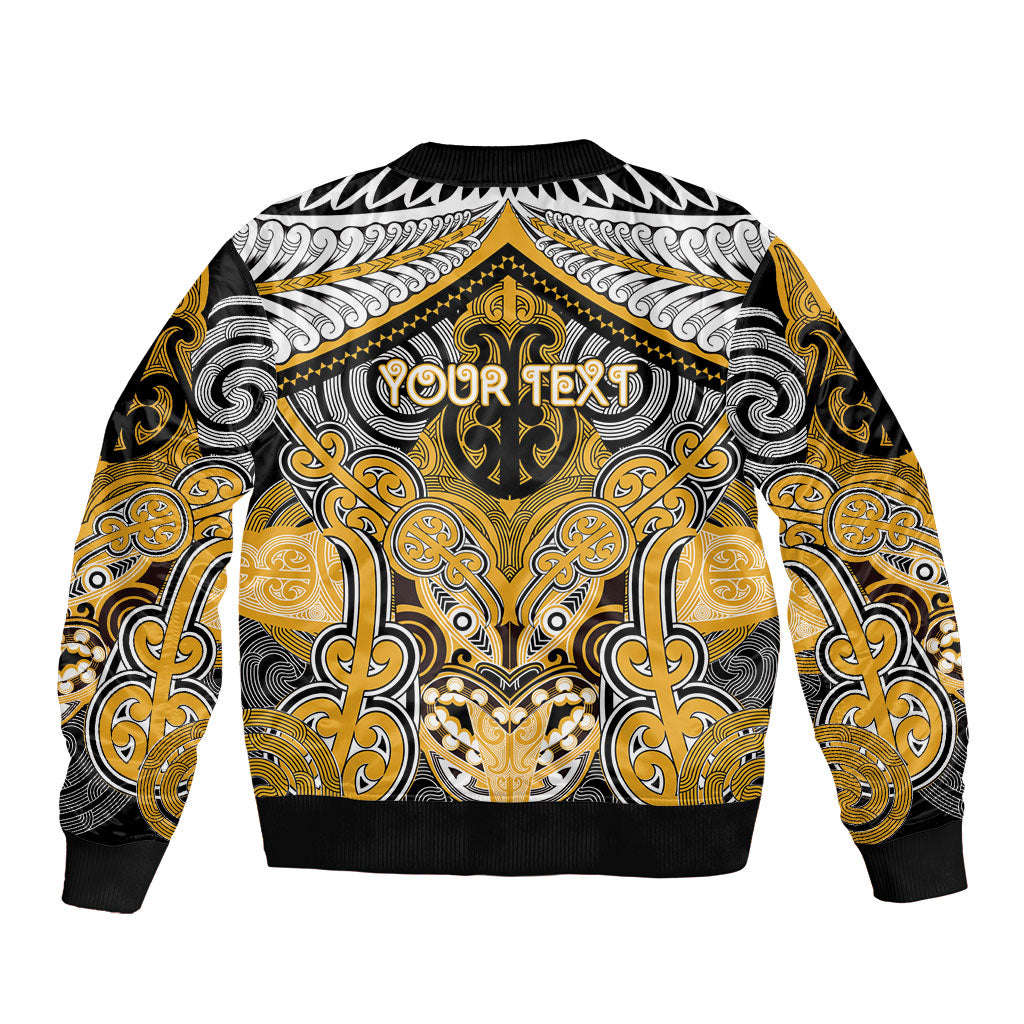 Aotearoa Iwi Ngati Whatua Personalised Bomber Jacket Maori Kowhaiwhai Pattern LT19 - Polynesian Pride