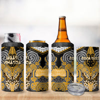Aotearoa Iwi Ngati Whatua Personalised 4 in 1 Can Cooler Tumbler Maori Kowhaiwhai Pattern LT19 - Polynesian Pride