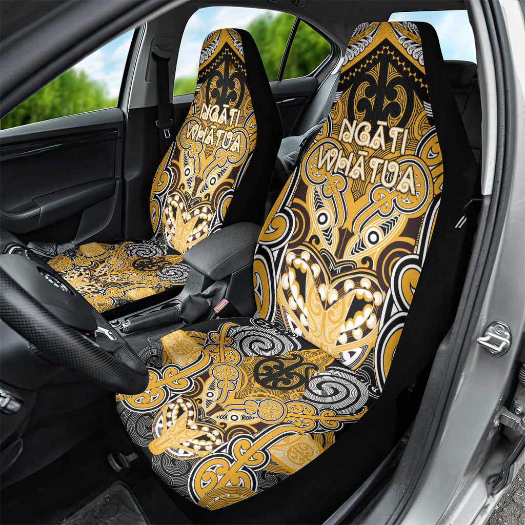 Aotearoa Iwi Ngati Whatua Car Seat Cover Maori Kowhaiwhai Pattern LT19 - Polynesian Pride