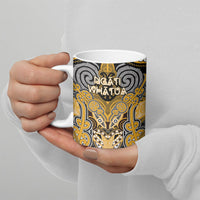 Aotearoa Iwi Ngati Whatua Personalised Ceramic Mug Maori Kowhaiwhai Pattern LT19 - Polynesian Pride