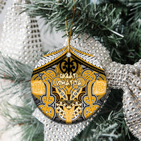 Aotearoa Iwi Ngati Whatua Personalised Ceramic Ornament Maori Kowhaiwhai Pattern LT19 - Polynesian Pride