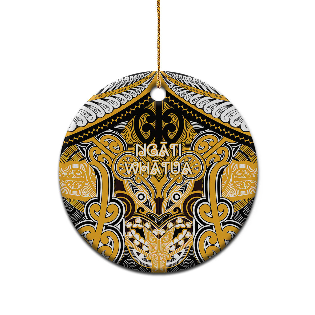 Aotearoa Iwi Ngati Whatua Personalised Ceramic Ornament Maori Kowhaiwhai Pattern LT19 - Polynesian Pride