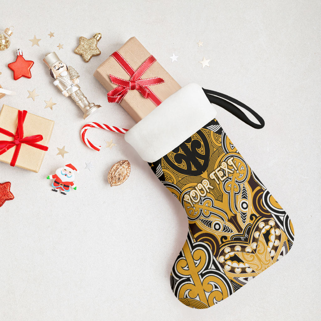 Aotearoa Iwi Ngati Whatua Personalised Christmas Stocking Maori Kowhaiwhai Pattern LT19 - Polynesian Pride