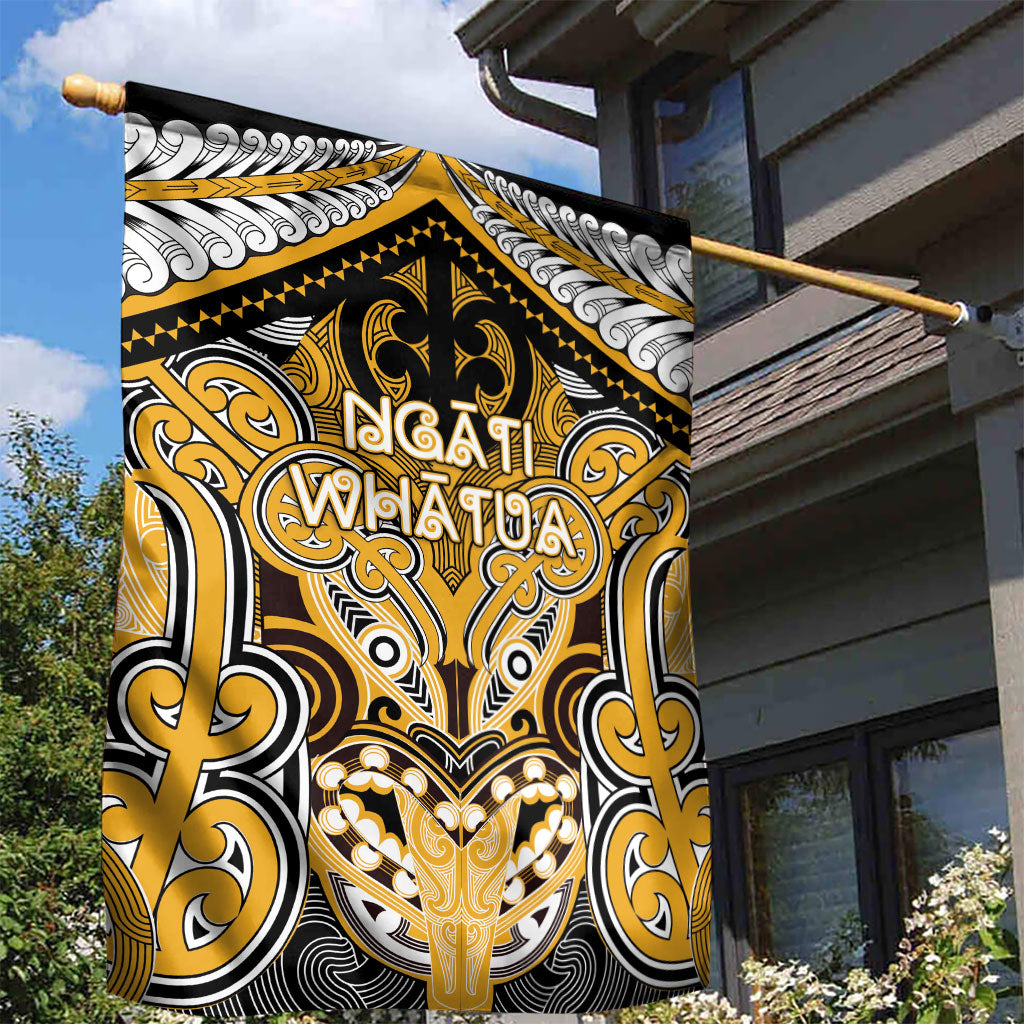 Aotearoa Iwi Ngati Whatua Garden Flag Maori Kowhaiwhai Pattern LT19 - Polynesian Pride