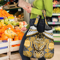 Aotearoa Iwi Ngati Whatua Grocery Bag Maori Kowhaiwhai Pattern LT19 - Polynesian Pride