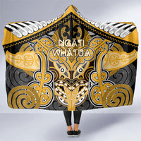 Aotearoa Iwi Ngati Whatua Hooded Blanket Maori Kowhaiwhai Pattern LT19 One Size Yellow - Polynesian Pride