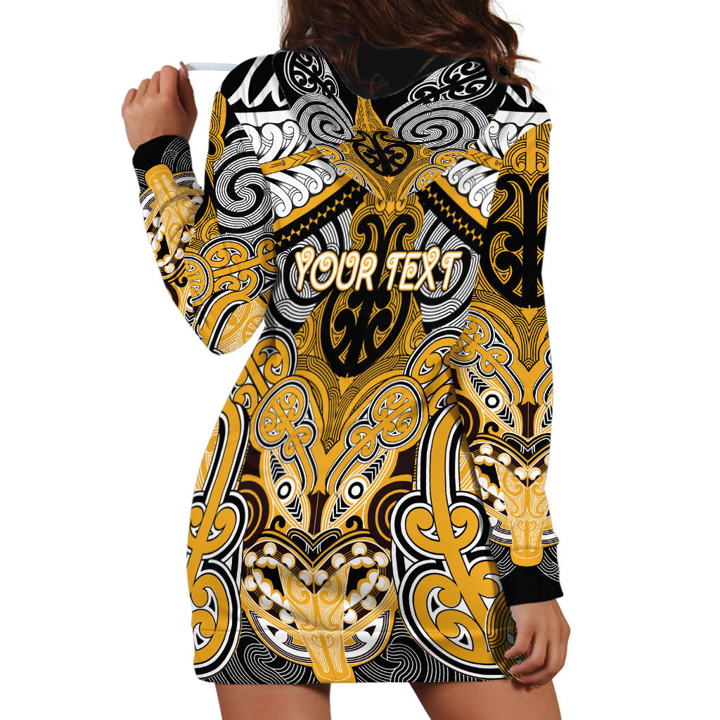 Aotearoa Iwi Ngati Whatua Personalised Hoodie Dress Maori Kowhaiwhai Pattern LT19 - Polynesian Pride