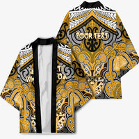 Aotearoa Iwi Ngati Whatua Personalised Kimono Maori Kowhaiwhai Pattern LT19 - Polynesian Pride