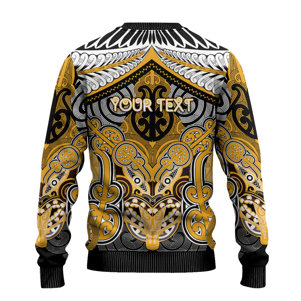Aotearoa Iwi Ngati Whatua Personalised Ugly Christmas Sweater Maori Kowhaiwhai Pattern LT19 - Polynesian Pride