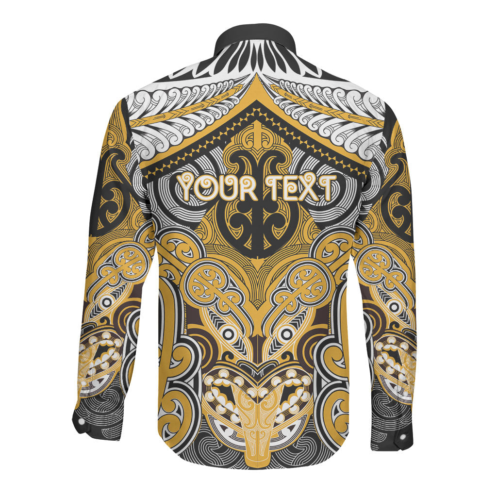 Aotearoa Iwi Ngati Whatua Personalised Long Sleeve Button Shirt Maori Kowhaiwhai Pattern LT19 - Polynesian Pride