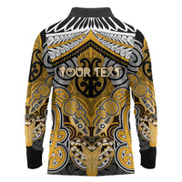 Aotearoa Iwi Ngati Whatua Personalised Long Sleeve Polo Shirt Maori Kowhaiwhai Pattern LT19 - Polynesian Pride