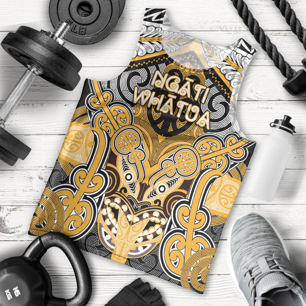 Aotearoa Iwi Ngati Whatua Personalised Men Tank Top Maori Kowhaiwhai Pattern LT19 - Polynesian Pride