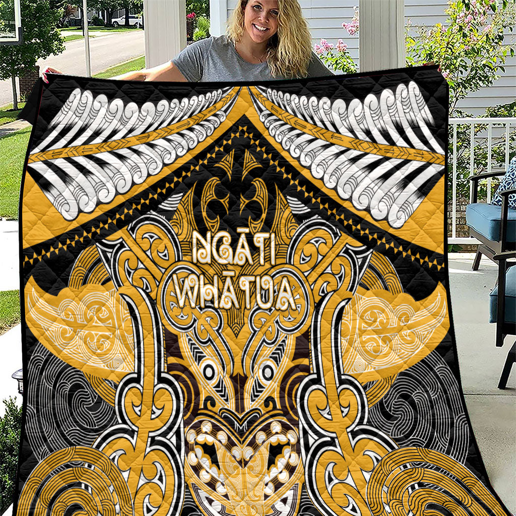 Aotearoa Iwi Ngati Whatua Quilt Maori Kowhaiwhai Pattern LT19 Yellow - Polynesian Pride