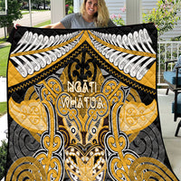 Aotearoa Iwi Ngati Whatua Quilt Maori Kowhaiwhai Pattern LT19 Yellow - Polynesian Pride