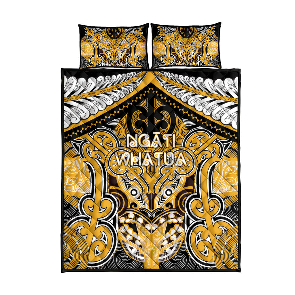 Aotearoa Iwi Ngati Whatua Quilt Bed Set Maori Kowhaiwhai Pattern LT19 - Polynesian Pride