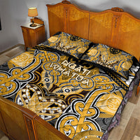 Aotearoa Iwi Ngati Whatua Quilt Bed Set Maori Kowhaiwhai Pattern LT19 - Polynesian Pride