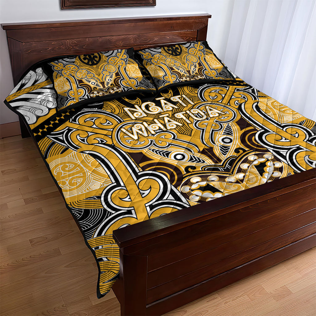 Aotearoa Iwi Ngati Whatua Quilt Bed Set Maori Kowhaiwhai Pattern LT19 - Polynesian Pride