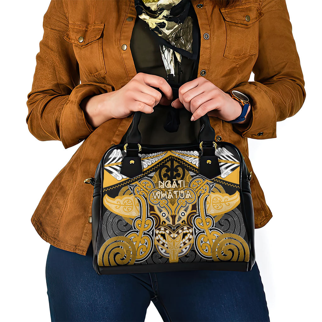 Aotearoa Iwi Ngati Whatua Shoulder Handbag Maori Kowhaiwhai Pattern LT19 - Polynesian Pride