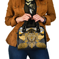 Aotearoa Iwi Ngati Whatua Shoulder Handbag Maori Kowhaiwhai Pattern LT19 - Polynesian Pride