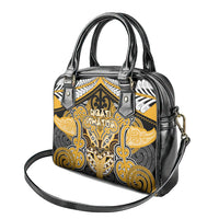 Aotearoa Iwi Ngati Whatua Shoulder Handbag Maori Kowhaiwhai Pattern LT19 - Polynesian Pride
