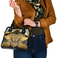 Aotearoa Iwi Ngati Whatua Shoulder Handbag Maori Kowhaiwhai Pattern LT19 - Polynesian Pride