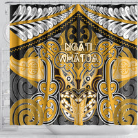 Aotearoa Iwi Ngati Whatua Shower Curtain Maori Kowhaiwhai Pattern LT19 - Polynesian Pride