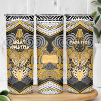 Aotearoa Iwi Ngati Whatua Personalised Skinny Tumbler Maori Kowhaiwhai Pattern LT19 - Polynesian Pride