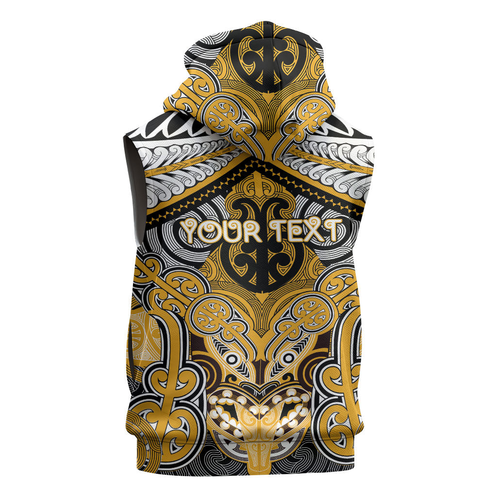 Aotearoa Iwi Ngati Whatua Personalised Sleeveless Zip Hoodie Maori Kowhaiwhai Pattern LT19 - Polynesian Pride