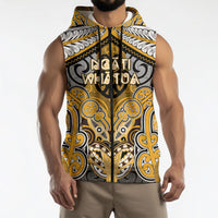 Aotearoa Iwi Ngati Whatua Personalised Sleeveless Zip Hoodie Maori Kowhaiwhai Pattern LT19 - Polynesian Pride