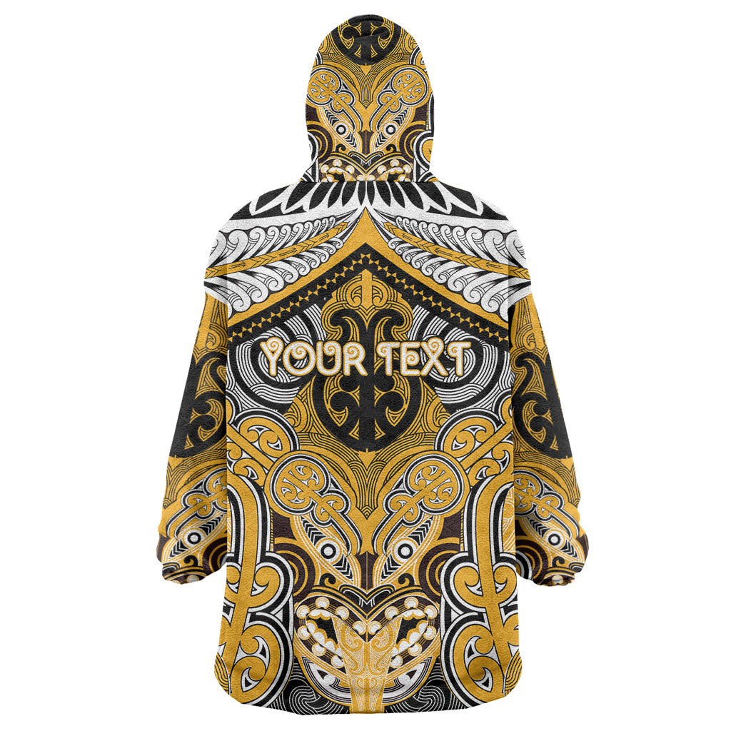 Aotearoa Iwi Ngati Whatua Personalised Wearable Blanket Hoodie Maori Kowhaiwhai Pattern LT19 - Polynesian Pride